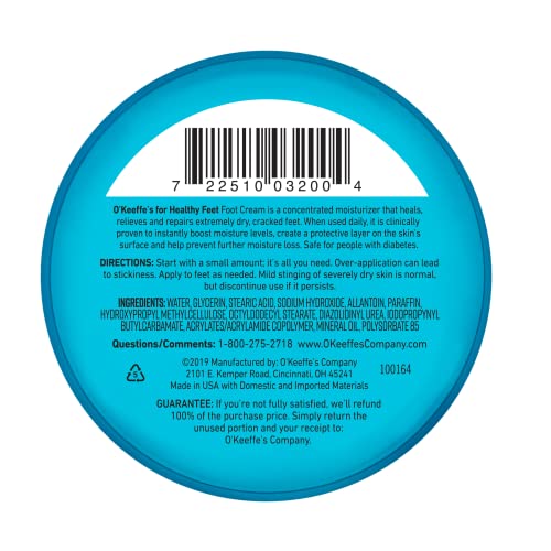 O'Keeffe's for Healthy Feet Foot Cream, Guaranteed Relief for Extremely Dry, Cracked Feet O'Keeffe'sBuy Supplements Australia