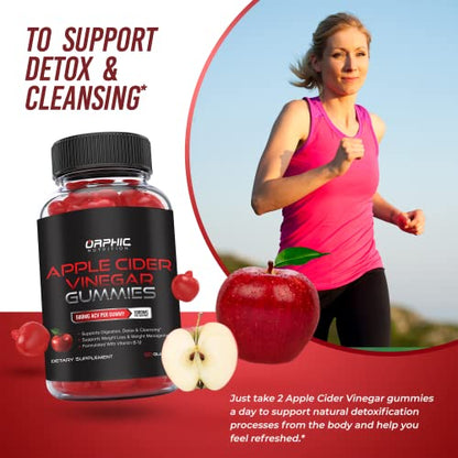 Apple Cider Vinegar Gummies with Mother- 1000mg - Supplement Formulated to Support ORPHIC NUTRITIONBuy Supplements Australia