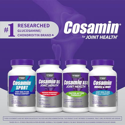 Cosamin Nutramax Muscle & Joint, Works to Decrease Cartilage Breakdown, Joint Health Supplement, Adult Men and Women Joint Health, 74 Capsules CosaminBuy Supplements Australia