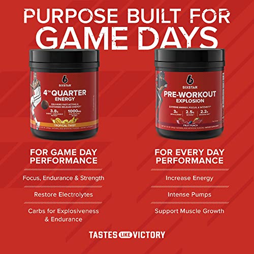 Six Star 4th Quarter Energy Preworkout for Men & Women with Caffeine, Betaine, Taurine Six StarBuy Supplements Australia