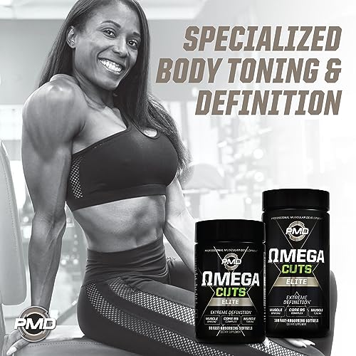 PMD Sports Omega Cuts Elite Fat Loss-Muscle Defining Formula - Omega Fatty Acids PMDBuy Supplements Australia