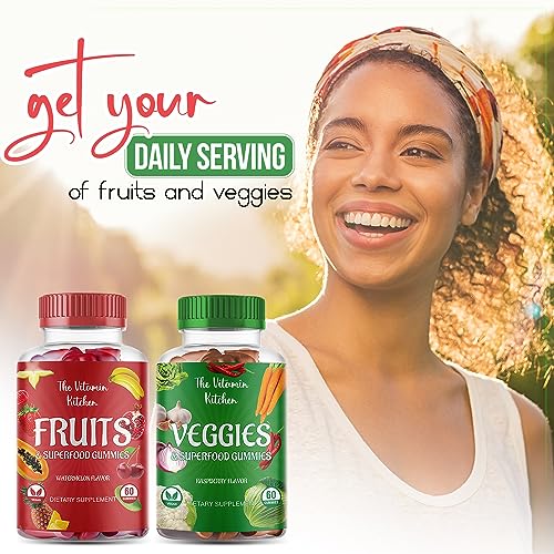 The Vitamin Kitchen Fruit and Veggies Gummies-120 Chews 60 Super Fruits The Vitamin KitchenBuy Supplements Australia