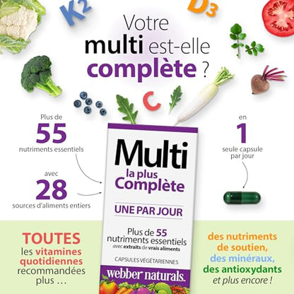 Webber Naturals Women's 50+ Most Complete Multi, 90 Vegetarian Capsules Webber NaturalsBuy Supplements Australia