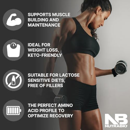 NutraBio Whey Protein Isolate Supplement – 25g of Protein Per Scoop with Complete NutraBioBuy Supplements Australia