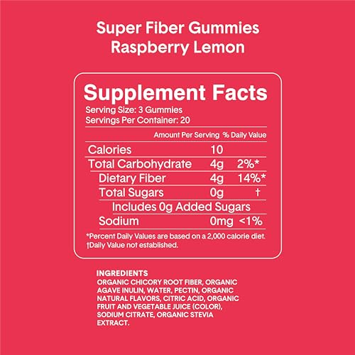 Bellway Super Fiber Gummies for Adults - Sugar Free Organic Fiber Supplement BellwayBuy Supplements Australia