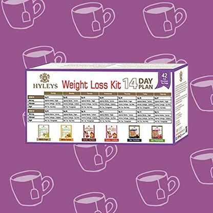 Hyleys 14 Day Weight Loss Tea - 42 Tea Bags (1 Pack), Detox Tea for Cleanse HYLEYSBuy Supplements Australia