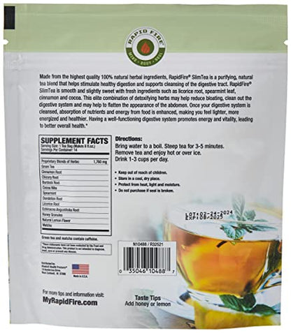 Rapid Fire Slim Tea 14 Day Herbal Teatox, Blend of Natural Herbs and Botanicals, Supports Healthy SNSBuy Supplements Australia