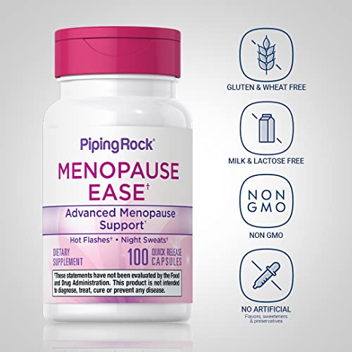 Menopause Supplement for Women | 100 Capsules | Advanced Support Formula | for Night Piping RockBuy Supplements Australia