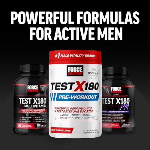 FORCE FACTOR Test X180 Ignite Testosterone Booster for Men, Testosterone Support Force FactorBuy Supplements Australia