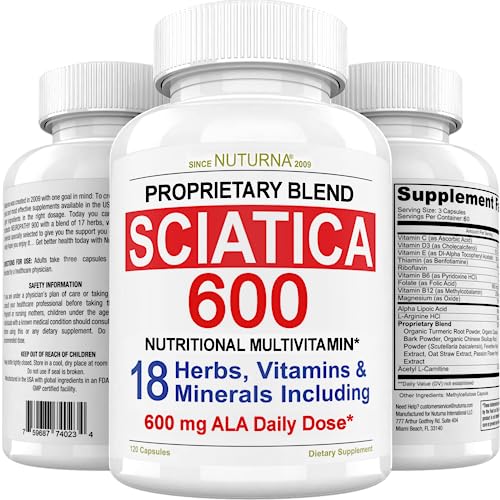 Sciatica Supplement with 600 mg Alpha Lipoic Acid - Sciatic Nerve Support NuturnaBuy Supplements Australia