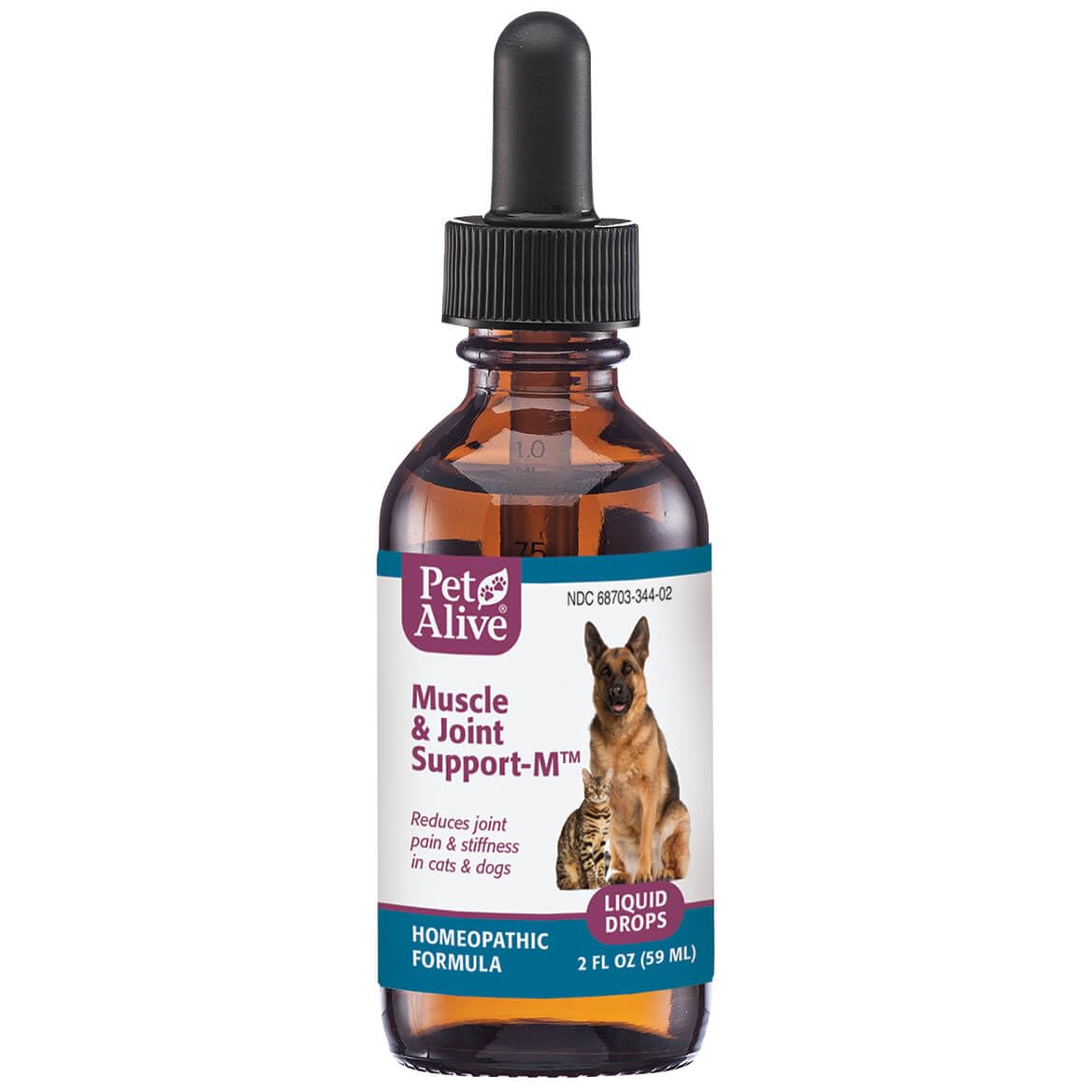 PetAlive Muscle and Joint Support-M - Natural Homeopathic Formula for Joint Pain and Stiffness in Pets - Supports Joint Health and Movement in Dogs and Cats - 59 mL PetAliveBuy Supplements Australia