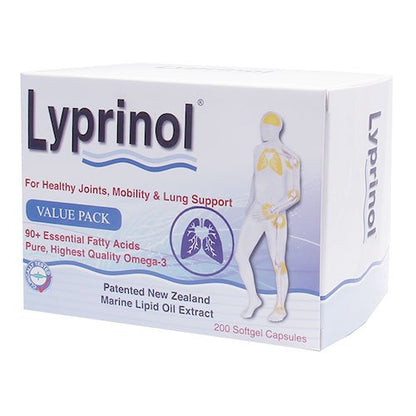 Pharma Lyprinol® Pcso-524® 200 Capsules New Zealand Green Lipped Mussel Extract Oil Joint Health Support & Mobility LyprinolBuy Supplements Australia