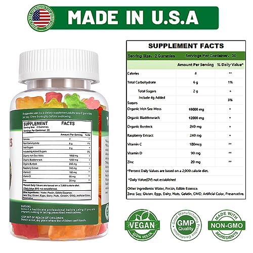 Tary Nally Sea Moss Gummies, Organic Irish Sea Moss Gummies for Adults & Kids Tary NallyBuy Supplements Australia