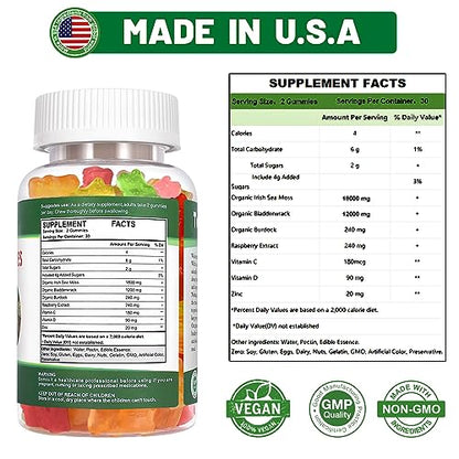 Tary Nally Sea Moss Gummies, Organic Irish Sea Moss Gummies for Adults & Kids Tary NallyBuy Supplements Australia