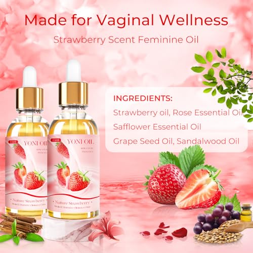 BASSI 2PCS Yoni Oil Organic Feminine Oil Vaginal Moisturizer - Ph Balance for Women - Feminine Deodorant BASSIBuy Supplements Australia