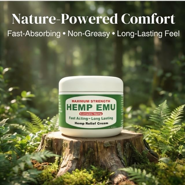 Hemp Emu Hemp Cream – 4oz Cream Hemp EmuBuy Supplements Australia