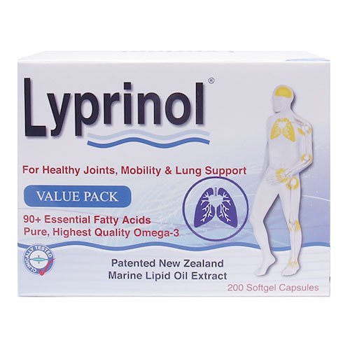 Pharma Lyprinol® Pcso-524® 200 Capsules New Zealand Green Lipped Mussel Extract Oil Joint Health Support & Mobility LyprinolBuy Supplements Australia