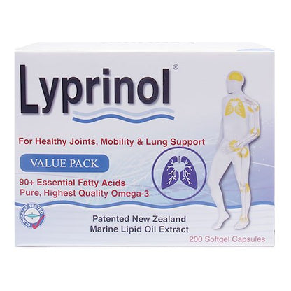 Pharma Lyprinol® Pcso-524® 200 Capsules New Zealand Green Lipped Mussel Extract Oil Joint Health Support & Mobility LyprinolBuy Supplements Australia