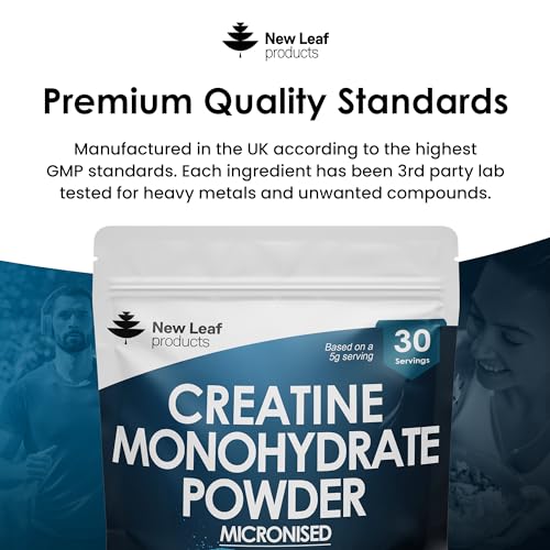 Creatine Monohydrate Powder 100% Pure Micronized Creatine - 150g Increased Absorption NEW LEAF PRODUCTSBuy Supplements Australia