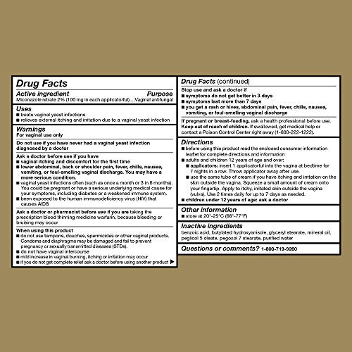 GoodSense Miconazole 7, Miconazole Nitrate Vaginal Cream (2 Percent), Vaginal Antifungal, 7-Day Treatment GoodSenseBuy Supplements Australia