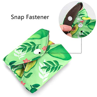 Teamoy 10pcs Cloth Panty Liners, Reusable Sanitary Pads with Wet Bag, Washable Cloth Menstrual Pads TeamoyBuy Supplements Australia