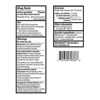Fleet Laxative Bisacodyl Enema for Adult Constipation, 1.25 Fl Oz FleetBuy Supplements Australia