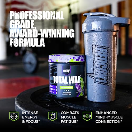 REDCON1 Total War Pre Workout Powder, Sour Gummy Bear - Fast Acting Caffeinated REDCON1Buy Supplements Australia
