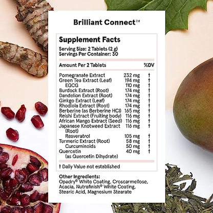 Brilliant Connect Period Health Supplement – Promotes Relief from Cramps, Fatigue Feel BrilliantBuy Supplements Australia