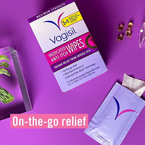 Vagisil Anti-Itch Medicated Feminine Intimate Wipes for Women, Maximum Strength, Gynecologist Tested VagisilBuy Supplements Australia