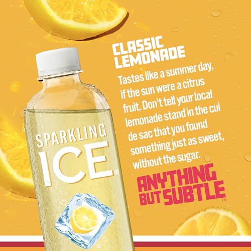 Sparkling Ice, Classic Lemonade Sparkling Water, Zero Sugar Flavored Water Sparkling ICEBuy Supplements Australia
