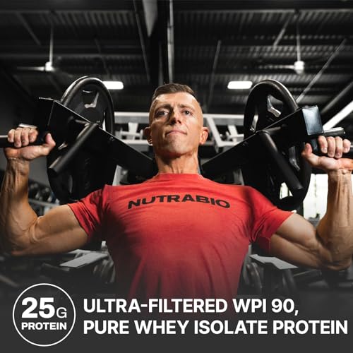 NutraBio Whey Protein Isolate Supplement – 25g of Protein Per Scoop with Complete NutraBioBuy Supplements Australia