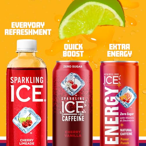 Sparkling Ice, Cherry Limeade Sparkling Water, Zero Sugar Flavored Water, with Vitamins Sparkling ICEBuy Supplements Australia