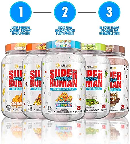 ALPHA LION Superhuman Whey Protein Powder, Great Tasting Pure Whey Protein Isolate ALPHA LIONBuy Supplements Australia
