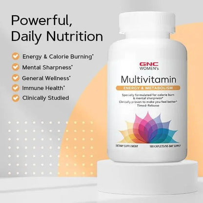 GNC Women’s Energy and Metabolism Multivitamin Caplets, Clinically Proven, Calorie Burn, Focus, 100mg Caffeine, Active Nutrition, Immune, Bone GNCBuy Supplements Australia
