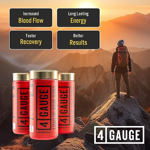 4 Gauge Natural Preworkout Without The Jitters | 30 Servings | Nitric Oxide Booster 4 GaugeBuy Supplements Australia