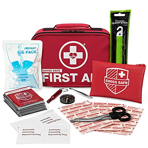 Swiss Safe 2-in-1 First Aid Kit (120 Piece) + Bonus 32-Piece Mini Kit Swiss SafeBuy Supplements Australia