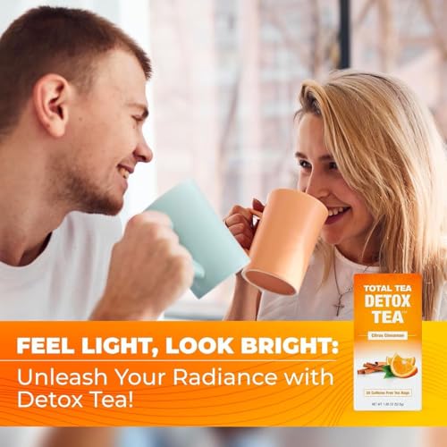 Total Tea SIimming Detox Tea Caffeine Free - 25 Day Detox Tea - Herbal Tea Total TeaBuy Supplements Australia