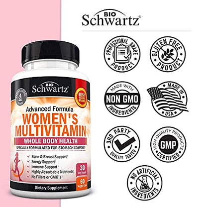 Multivitamin for Women with Vitamin D3 - Multivitamins for Bone Breast Skin Joint BioSchwartzBuy Supplements Australia