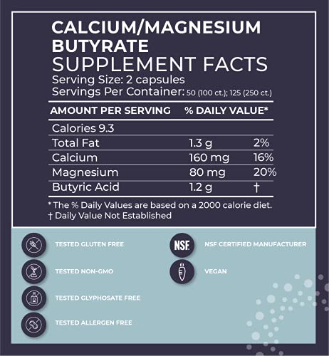 BodyBio Butyrate with Calcium & Magnesium - Supports Healthy Digestion, Gut & Microbiome BodyBioBuy Supplements Australia