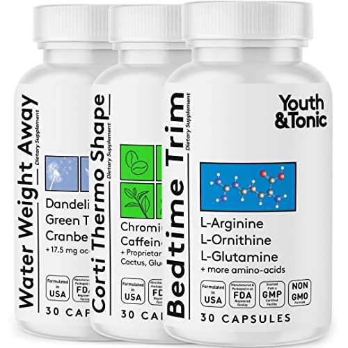 Youth & Tonic Shred Sculpt Lean 3 x Diet Pills w Water Weight Away & Cortithermo Shape Youth & TonicBuy Supplements Australia