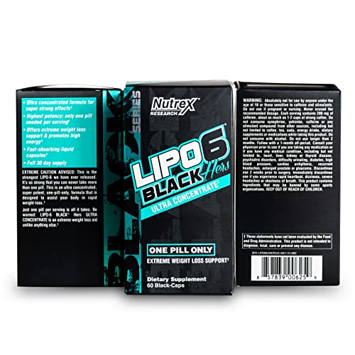 Nutrex Research Lipo-6 Black Hers Ultra Concentrate | Weight Loss Pills for Women | Fat Burner Nutrex ResearchBuy Supplements Australia