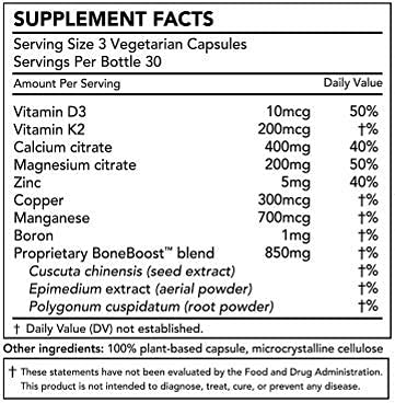 Nature Restore BoneBoost, Natural Bone Health Supplement, 60 Capsules, Manufactured in USA, Non GMO, Gluten Free Nature RestoreBuy Supplements Australia