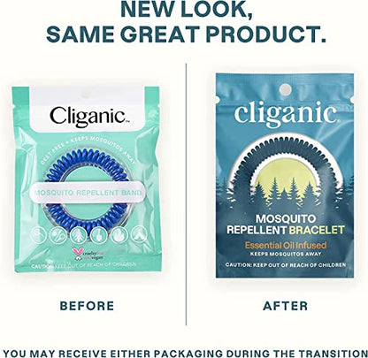 Cliganic 50 Pack Mosquito Repellent Bracelets, DEET-Free Bands, Individu CliganicBuy Supplements Australia