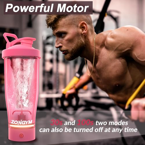 Electric Protein Shaker Bottle, 24 oz USB Rechargeable Blender Bottles, Shaker Bottles ZonGymBuy Supplements Australia