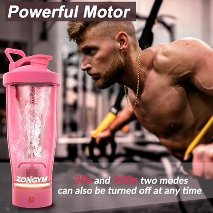 Electric Protein Shaker Bottle, 24 oz USB Rechargeable Blender Bottles, Shaker Bottles ZonGymBuy Supplements Australia