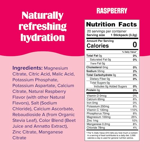 Ultima Replenisher Daily Electrolyte Drink Mix – Raspberry, 20 Stickpacks – Hydration Ultima ReplenisherBuy Supplements Australia