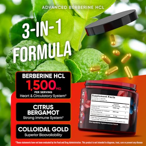 Berberine Supplement - Berberine 1500MG for Diet, GI Health & Water Loss - Pure Berberine JOYLI NutritionBuy Supplements Australia