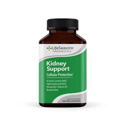 LifeSeasons Kidney Support Supplement – Cellular Protection with NAC, Alpha Lipoic Acid, Resveratrol, Burdock Root & Vitamin D3 – Supports Detox, Oxidative Stress & Renal Function – 120 Capsules LifeSeasonsBuy Supplements Australia