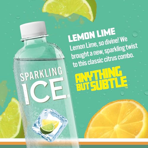 Sparkling Ice, Lemon Lime Sparkling Water, Zero Sugar Flavored Water, with Vitamins Sparkling ICEBuy Supplements Australia